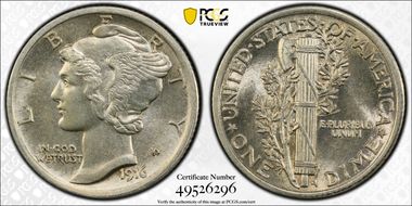 1916 10C Mercury MS62FB