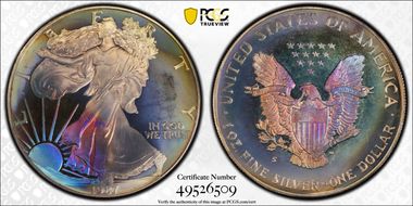 1987-S $1 Silver Eagle PR68DCAM