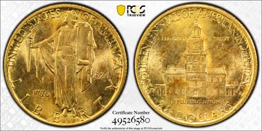 1926 $2.50 Sesquicentennial MS63