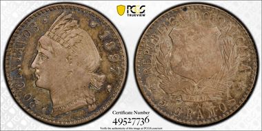 1897-A 20C KM-14 AU58