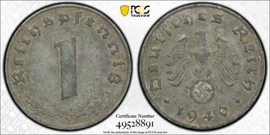 1940-J Pfg J-369 Zinc AU55