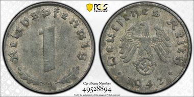 1942-D Pfg J-369 AU58