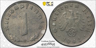 1942-G Pfg J-369 AU58