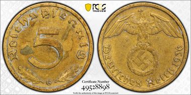 1936-G 5 Pfg J-363 N1