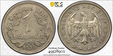 1939-B Mark J-354 AU58