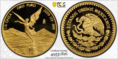 2009-Mo 1/4 oz Libertad Au PR68DCAM