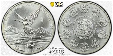 2000-Mo Onza Libertad Ag MS67
