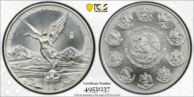 2000-Mo Onza Libertad Ag MS67