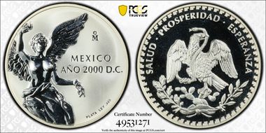 2000-Mo Medal Turn of the Millennium Ag PR68DCAM