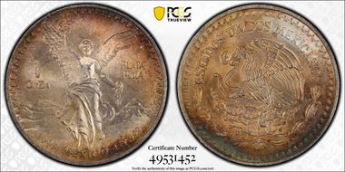 1995-Mo Onza Libertad Ag MS66