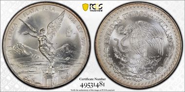 1996-Mo Onza Libertad Ag MS66