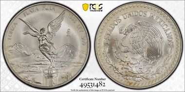 1996-Mo Onza Libertad Ag MS67
