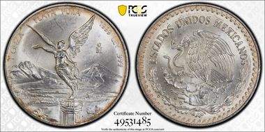1999-Mo Onza Libertad Ag MS64