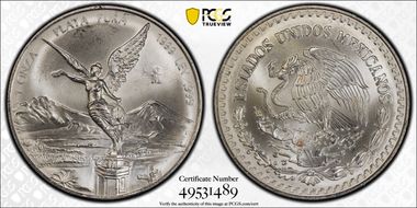 1999-Mo Onza Libertad Ag MS64