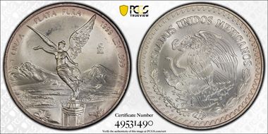 1999-Mo Onza Libertad Ag MS66