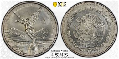 1997-Mo Onza Libertad Ag MS67