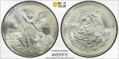 1988-Mo Onza Libertad Ag MS65