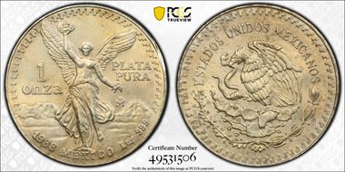 1988-Mo Onza Libertad Ag N1