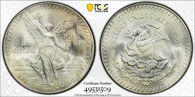 1988-Mo Onza Libertad Ag MS66