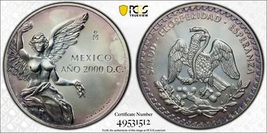 2000-Mo Medal Turn of the Millennium Ag PR67DCAM