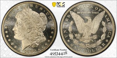 1880/79-O $1 VAM 4 Crossbar MS63PL