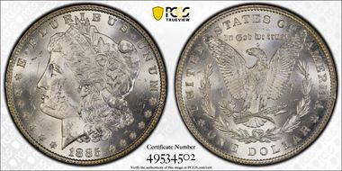 1885 $1 MS63