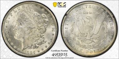 1884-CC $1 GSA Hoard MS61