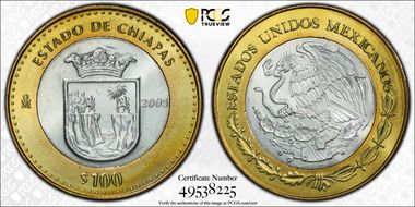 2005-Mo 100 P Chiapas MS65