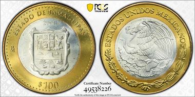 2004-Mo 100 P Tamaulipas MS63