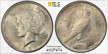 1923 $1 AU58