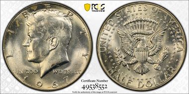 1967 50C MS65