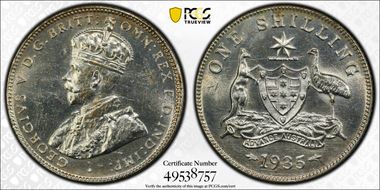 1935(m) Shil KM-26  Ag MS63