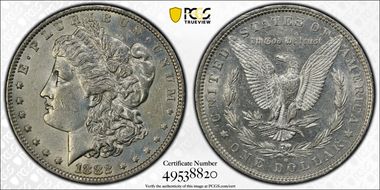 1882-O/S $1 VAM 5, O/S Broken N1
