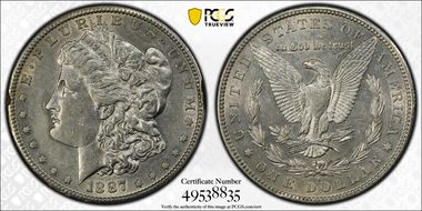 1887-S $1 VAM 2, S/S N1