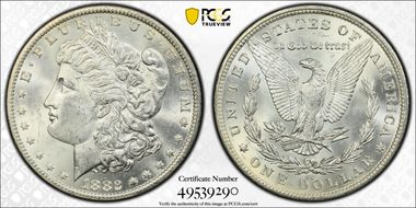1882-CC $1 MS62