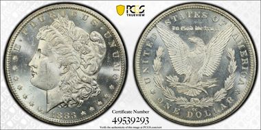 1883-CC $1 MS63PL