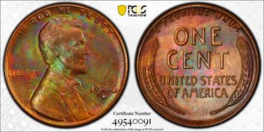 1946-D 1C MS64RB