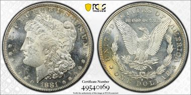 1881-S $1 MS63