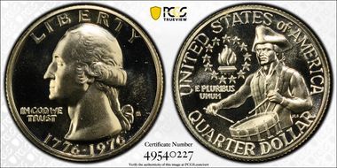 1976-S 25C Silver MS67