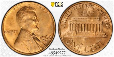 1968-S 1C MS66RD