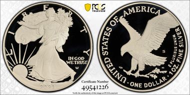 2023-S $1 Silver Eagle PR70DCAM