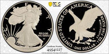 2023-S $1 Silver Eagle First Strike PR70DCAM