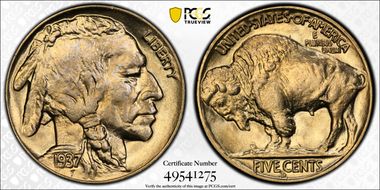 1937-D 5C MS67