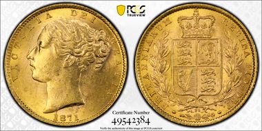 1871 Sov S-3853B Shield MS63