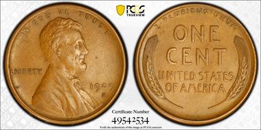 1909-S VDB 1C AU53BN