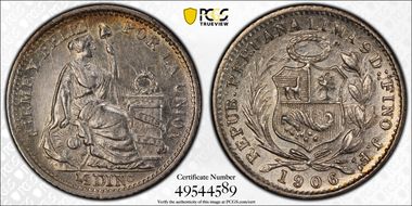 1906-JF 1/2 Din KM-206.2 AU58