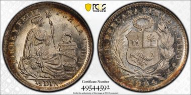 1904/894-JF 1/2 Din KM-206.2  Ag MS65