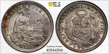 1902-JF 1/2 Din KM-206.2 MS63