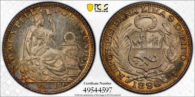 1896-F. 1/2 Din MS64