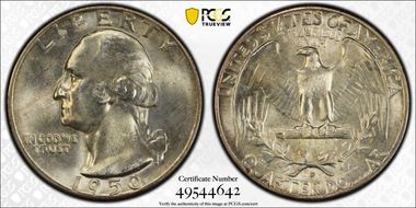 1950-D/D 25C RPM FS-501 MS66